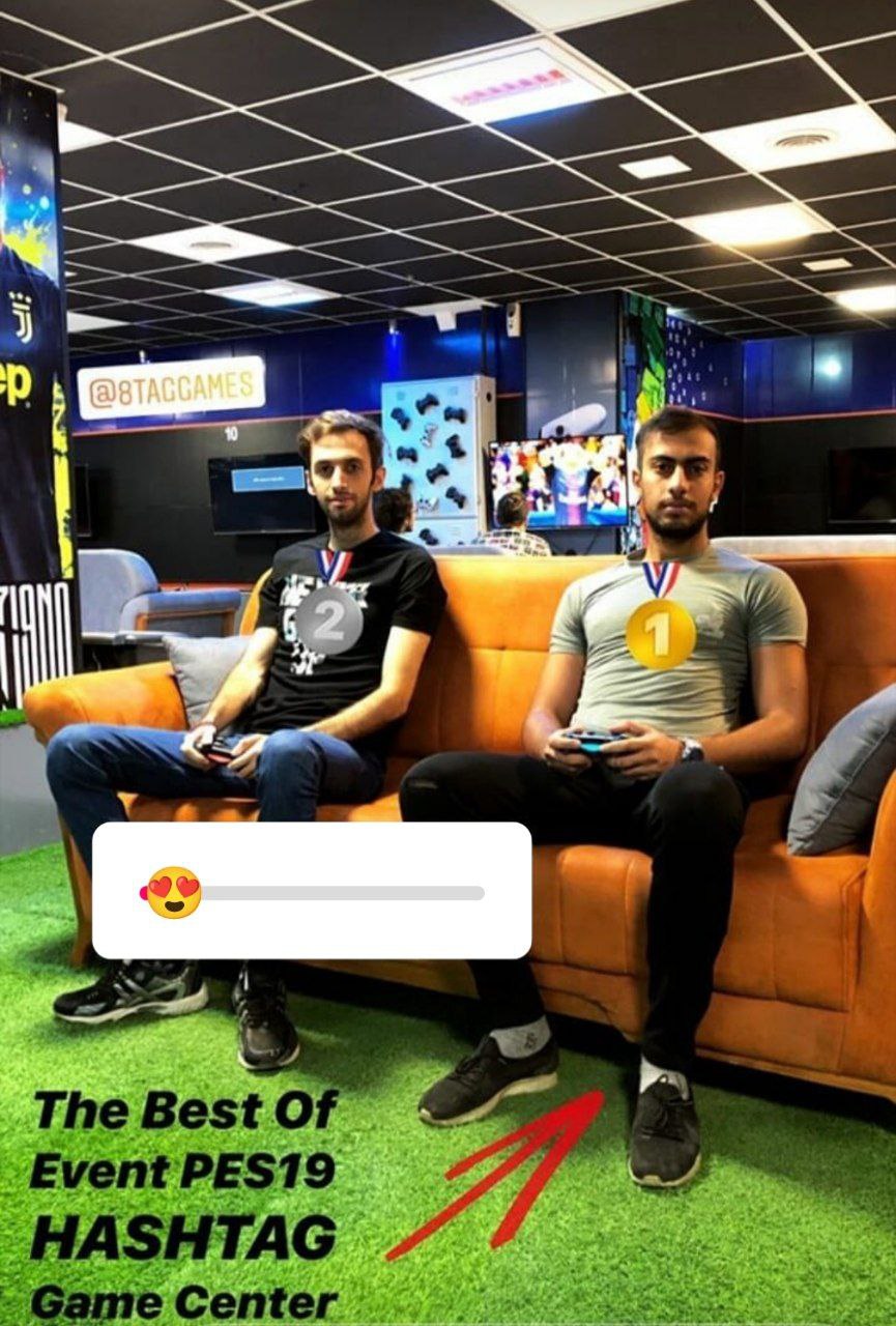 Mobin Shahidi as second-place winner in a PES2019 competition
