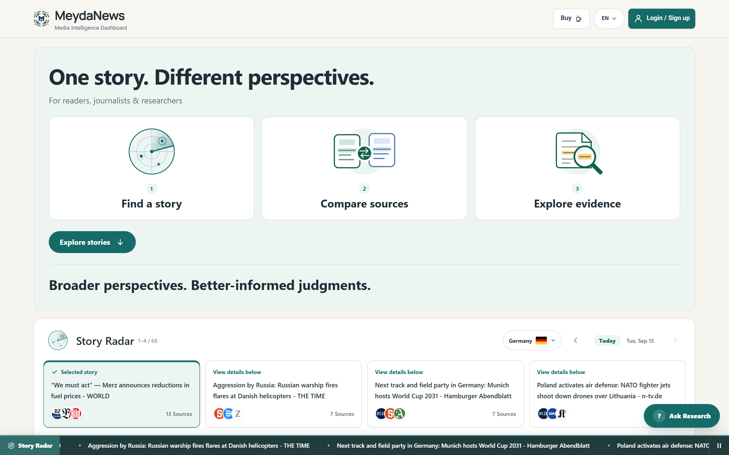 MeydaNews media intelligence platform